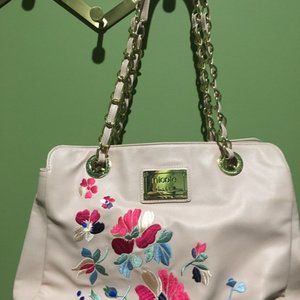 Pink & embroidered medium purse/NWT